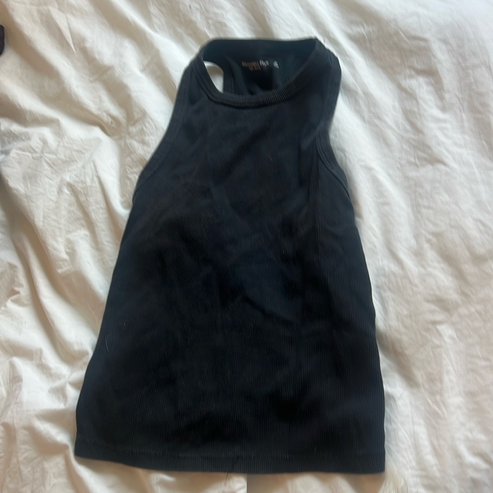 Abercrombie high neck rib tank